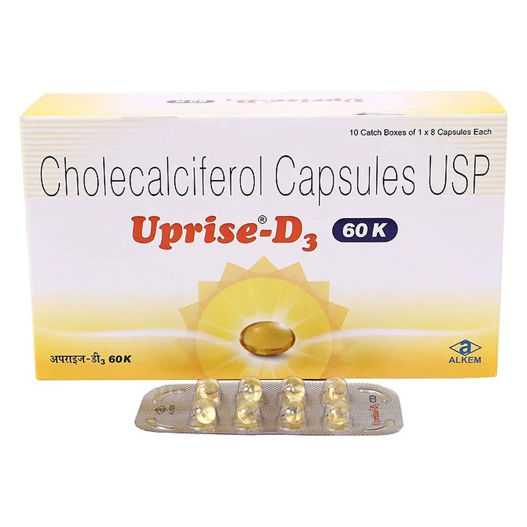Uprise D3 60k Strip Of 8 Softgel Capsules