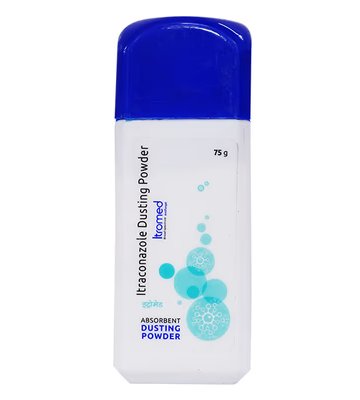 Itromed  Antifungal Powder Relief from Skin Irritation Prickly Heat Redness Itching Fungal Infection