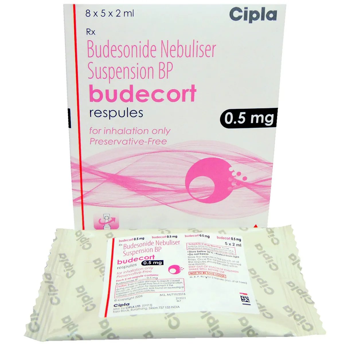 Budecort 0.5Mg 2Ml Pack Of 5 Respules