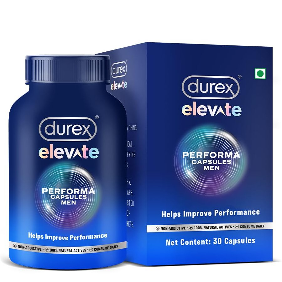 Durex Elevate Performa For Men (Shilajit & Ashwagandha KSM-66) - Pack of 1