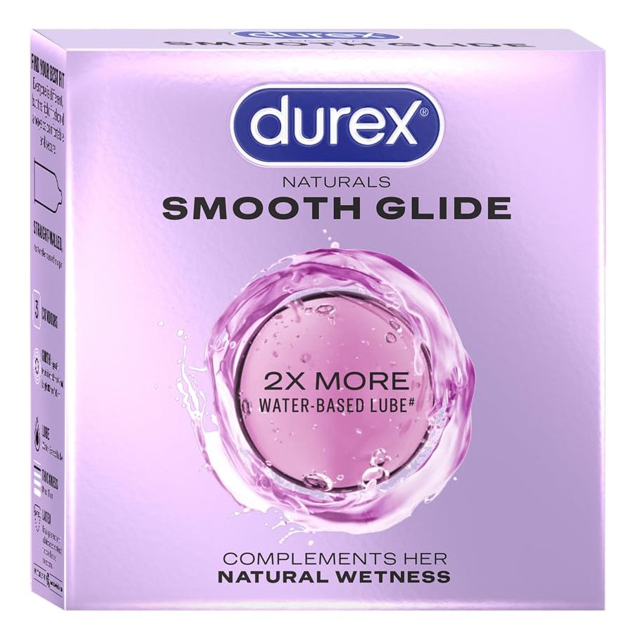 Durex Naturals Smooth Glide - 3 Condoms