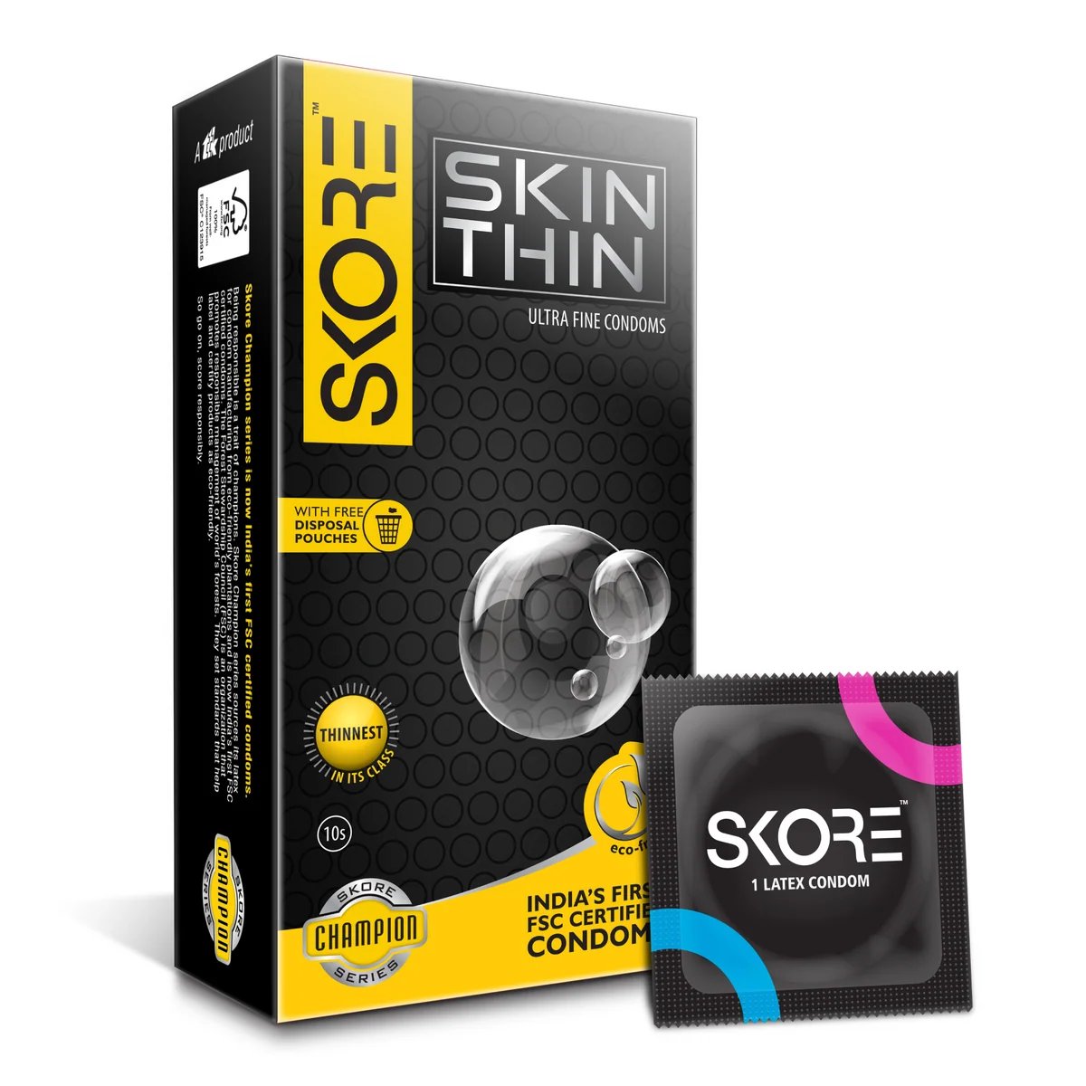 Skore Skin Thin Condoms | Personal Care Product